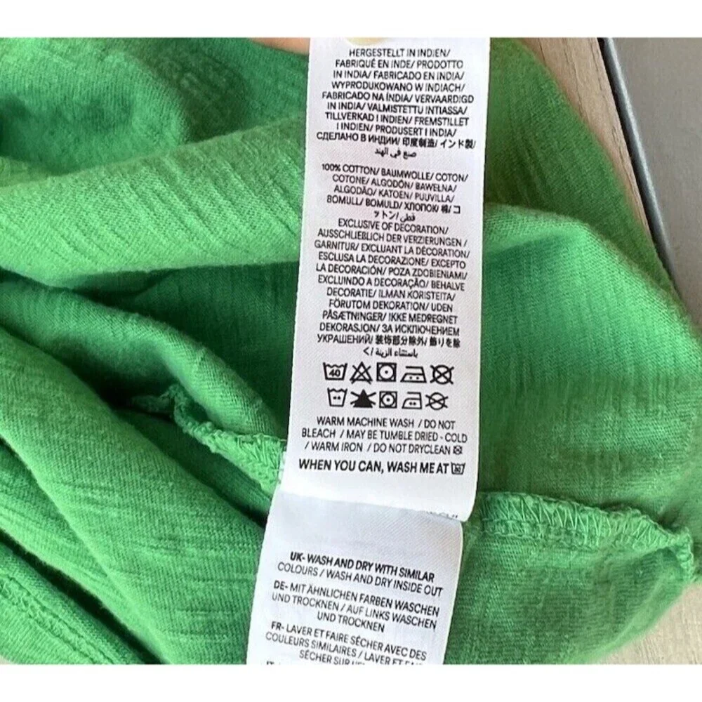 Mini Boden Kids Animal Printed Cotton T-Shirt in Aloe Green Tiger 11-12Y